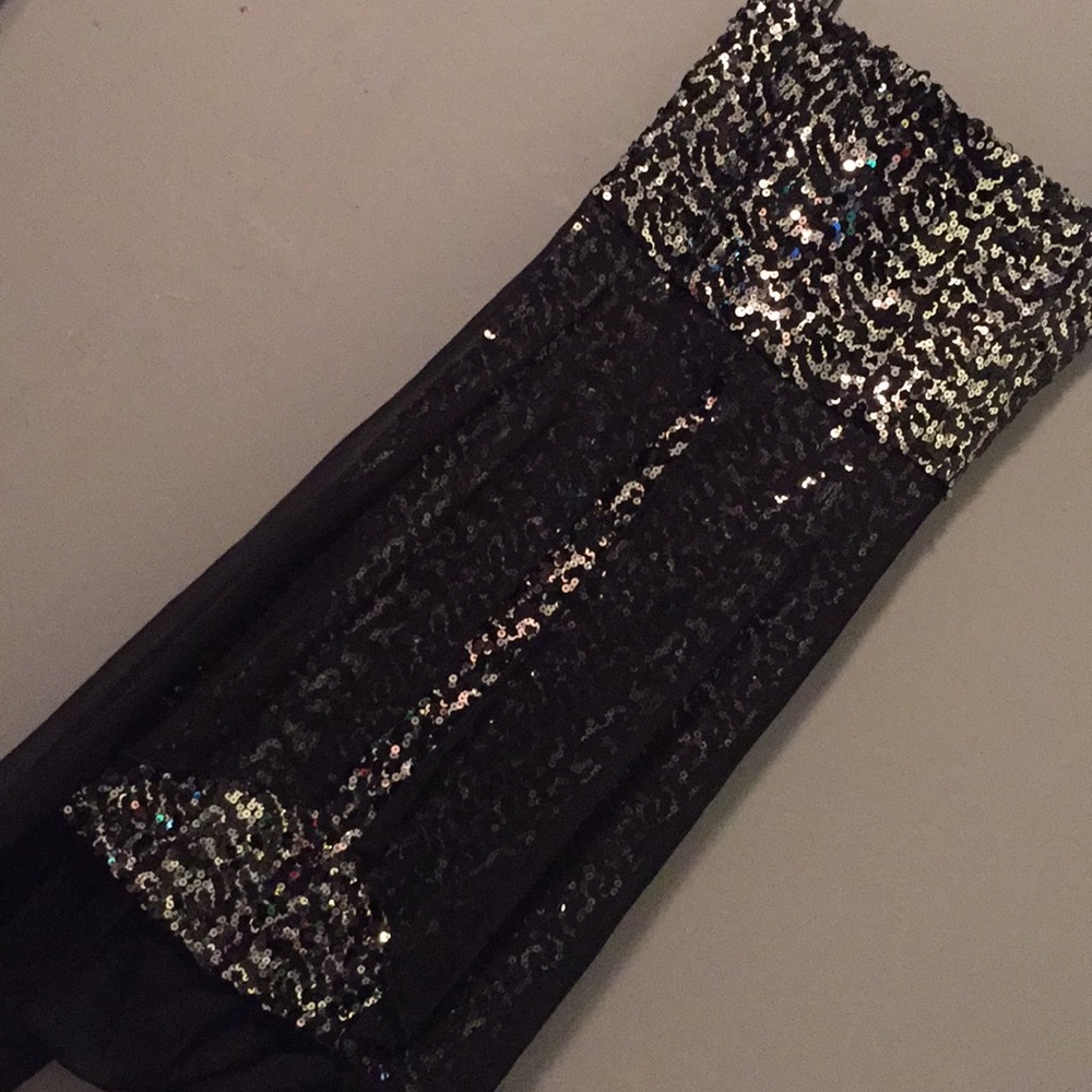 Sequenced prom dress